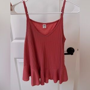 Old Navy Women's Coral Ribbed Camisole